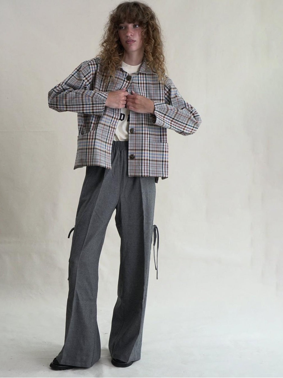 Proche 100% Wool Sunday Cargo Pants Gray Size Large Vguc — image 2 of 7